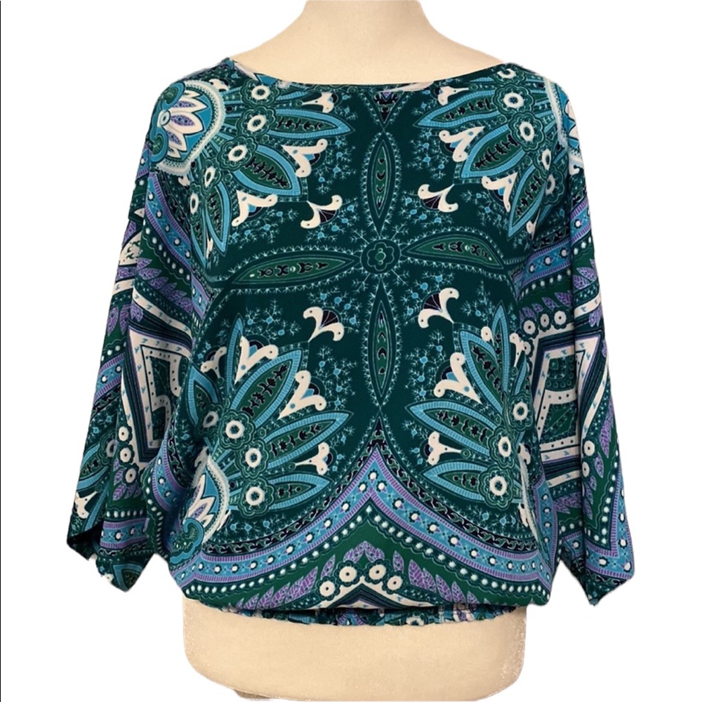 NEW YORK & CO paisley dress blouse